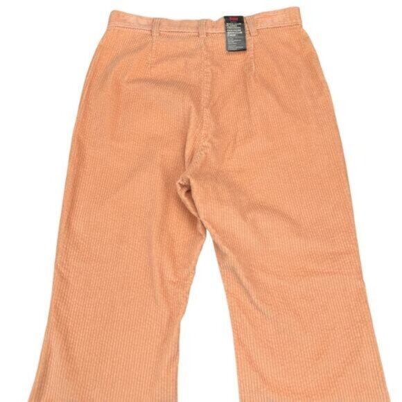 NWT LEVIS Premium Math Club Flare Corduroy Trousers Womens Size 29 Pebble Peach - Picture 9 of 10